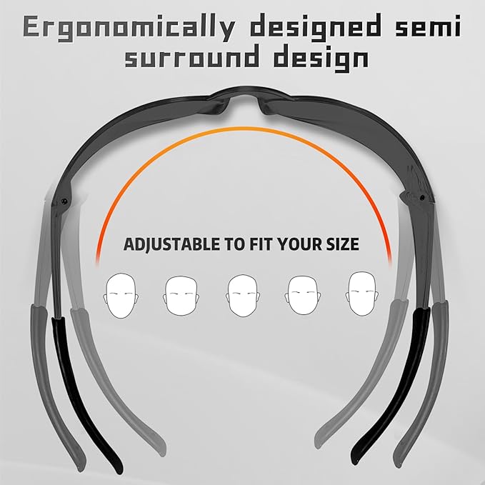 Clear Safety Glasses Bulk of 24,ANSI Z87.1 Impact Resistant Lens Eye Protection for Lab,Construction