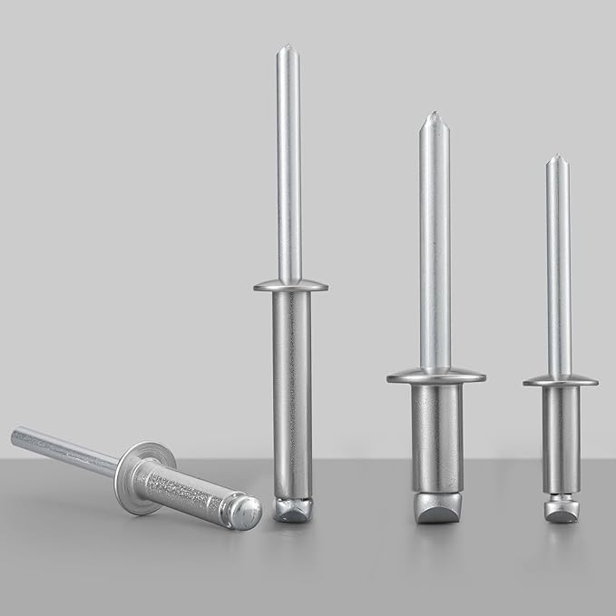 240pcs 1/8" x 3/8" Stainless Steel Blind Rivets,Pop Rivets,304 Stainless Steel Grip and Steel Mandrel, 3.2 x 10mm