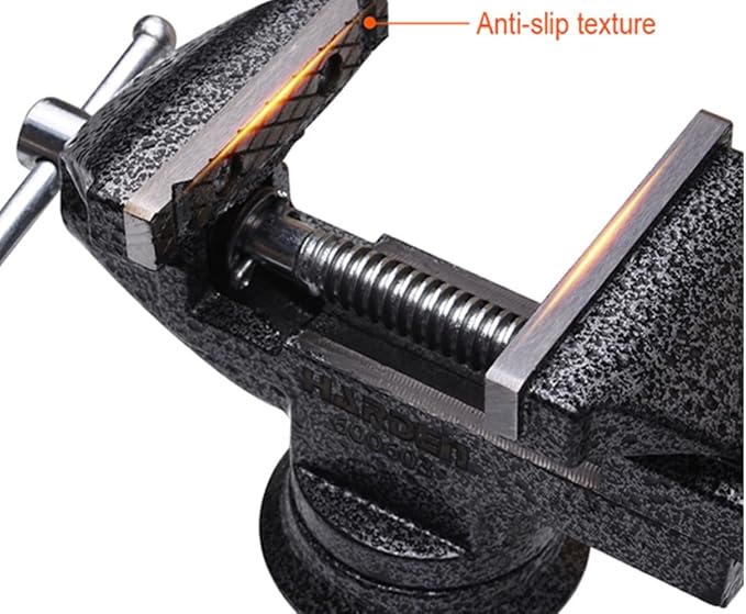 Bench Vise Heavy Duty 3 in Table Clamp On Vise, Bench-Table Vice Clamp with 2.5-inch Jaw Width and 3-inch Jaw Opening, Woodworking Workbench Vise with Bolts & Nuts