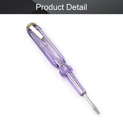 Fielect Circuit Tester, Voltage Tester Pen Screwdriver Electric Test Detector, Slotted Screwdriver Test Pen 100-500V 1pcs
