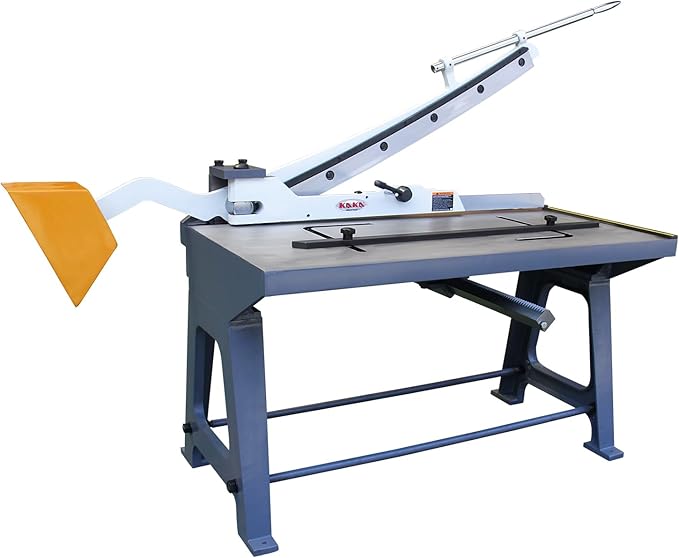 KAKA INDUSTRIAL Guillotine Metal Shear, 40 Inch Cutting Width, 14 Gauge KHS-40 Sheet Metal Cutter for Industrial and Commercial Fabrication