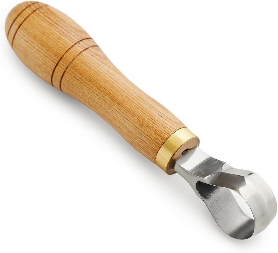 Wood Carving Scorp Knife. Round Carving Tool for Spoons, Bowls and Cups. Wood Carvers Rounded Hook Knife Spoon carving knife. (1'inch full scorp)