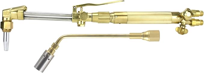 SÜA - Heavy Duty Oxy-Fuel Torch Compatible with Harris with Check Valves + Cutting Tip + Heating Tip (Propane)