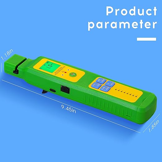 green A-507 Fiber optic identifier 5 in 1 Built in OFI OPM VFL LED RJ45 SC/FC/ST universal interface Optical power meter -70~+10dbm visual fault locator 10KM RJ45 test Cable identifier with LC adapter