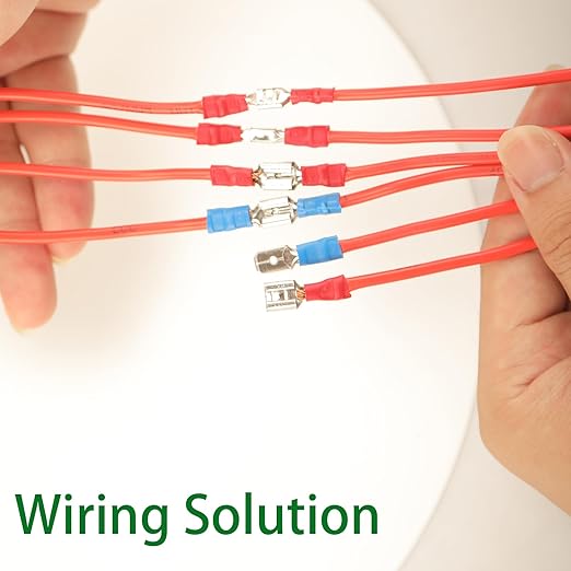 330PCS Crimp Connectors, 2.8mm 4.8mm 6.3mm Male and Female Spade Connector kit, 15 Types Crimp Terminals Electrical Connectors, Electrical Terminals Includes Spade Ring Fork Wire Connectors