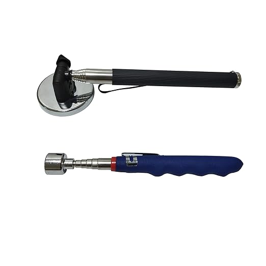 Telescoping Inspection Mirror,Additional extendable Observation,20lb, 30lb Telescopic Magnetic on a Stick for extendable Tool,Large Magnet Set for Mechanics Automotive Tools