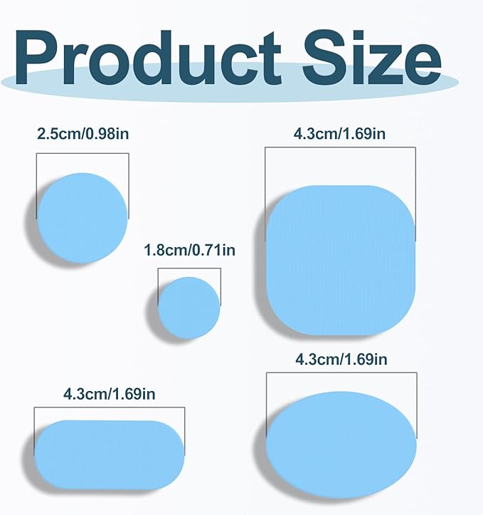 45PCS Nylon Repair Patch Self-Adhesive Pre-Cut Fabric Patch Down Jacket Repair Patches for Puffer Jackets Tenacious Tape Polyester Waterproof Lightweight Tent Repair Patch for Clothes Bag(Light Blue)