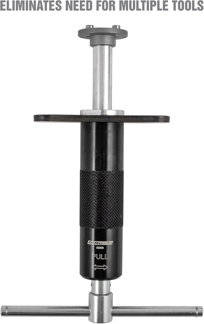OEMTOOLS 35058 Brake Caliper Piston Rewind Tool, Spring Loaded Brake Caliper Wind Back Tool, Universal Rear Piston Brake Caliper Retractor Tool , Black