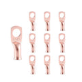 10pcs 8 AWG-5/16”(M8) Ring Terminals 8 Gauge Copper Wire Lugs Battery Cable Ends Heavy Duty Battery Cable Terminal Connectors