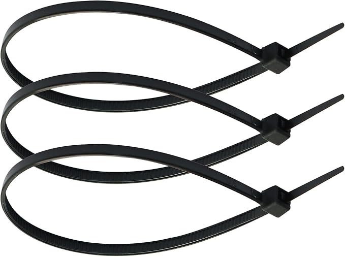 URBEST 100 Pcs Self Locking Wire Cable Zip, Tie Fasten Wrap 6 Inch Nylon Zip Tie (100, Black)