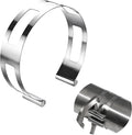4 Inch Stainless Steel Exhaust Clamp, Universal for Welding and Exhaust Pipe Repair (4 inches)