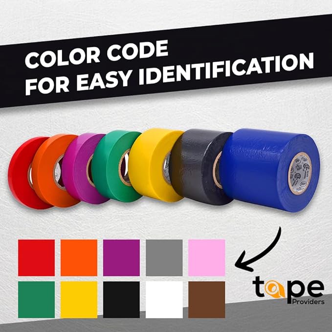 WOD ETC766 Professional Grade General Purpose Blue Electrical Tape UL/CSA Listed core. Vinyl Rubber Adhesive Electrical Tape: 1 inch X 66 ft - Use at No More Than 600V & 176F (Pack of 1)