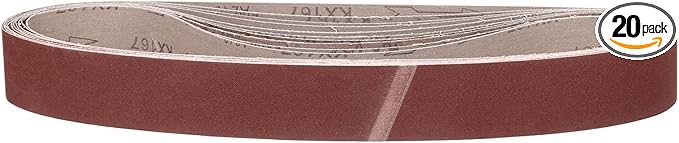 1-1/2 x 30 Inch Sanding Belt, 20 Pcs 240 Grit Knife Sharpener Belts Work Sharpening for Belt Sander Knife Carving Tool Metal Working