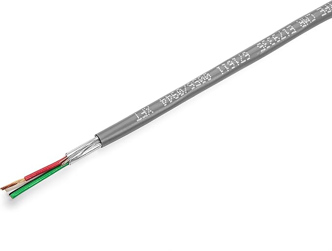 22 AWG 4/C Stranded 100% Copper EWCS CMR Riser Rated Shielded Sound & Security Cable UL Listed 300 Volts - 1000 Feet