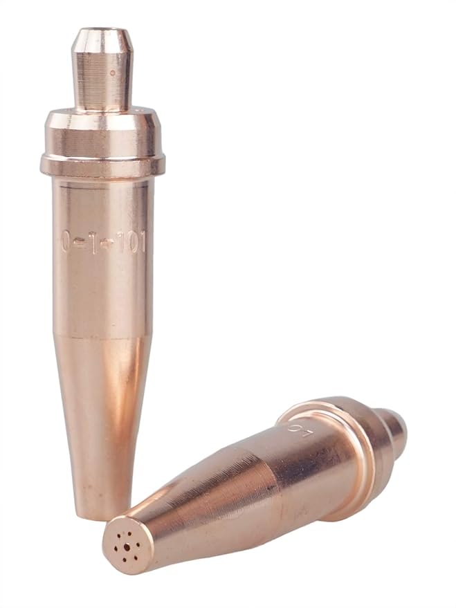 LISSAM 0-1-101 Acetylene Cutting Torch Tip – Compatible with V-Style Heavy Duty Torch (2-Pack)