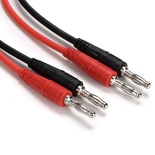 Sumnacon 4 in 1 Banana Plug Alligator Clip Pure Copper Fork Test Lead, 3.3 ft Multimeter Flexible Test Lead Wire Cable with Protective Jack Copper Clamps for Electrical Testing 1000V/15A