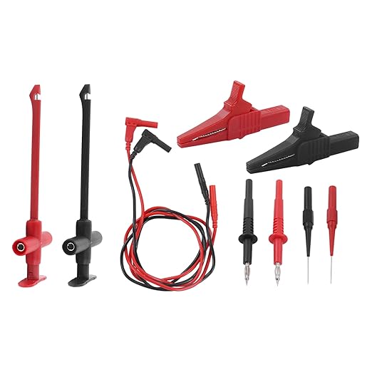 Multimeter Probes, 19A JT8001-1 Wire Piercing Probe Kit, 30VAC-60VDC Electronic Test Probes for Wiring Harness Connectors, Fuel Injectors, Automotive Sensors and Others