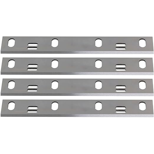 6-1/5 Inch HCS Planer Blades Jointer Knives for Delta 37-070, 37-072, 37-372, Triton TSPL152, SIP 01455, Craftsman 351.217680, 351.217890, 351.286300 Woodworking Tool Parts, 4 Pack