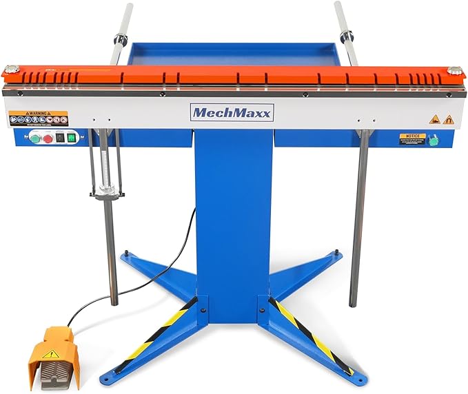 48'' Industrial Magnetic Pan and BOX Heavy Duty Sheet Metal Brake 20 Gauge Capacity Shear Press Brake, Model MSMB1250E
