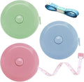 Tape Measures Retractable, Fabric Measuring Tape, 60 Inch Small Sewing Tape Measure for Craft Nursing Medical Travel(3 Pack/Green,Blue,Pink)