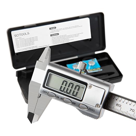All-Metal Small Digital Caliper 0-4" Mini Measuring Tool, Micrometer Caliper with Auto-Off Feature, Interchangeable Between inches and millimeters for DIY/Household and 3D Printing