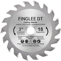 TCT 3 Inch Circular Saw Blade with 3/8 Arbor, 18 Teeth Cutoff Tool Blade for Wood, Plastic, PCV, Acrylic, Plywood, Wood Cutting Blade for Woodworking （1Pcs）