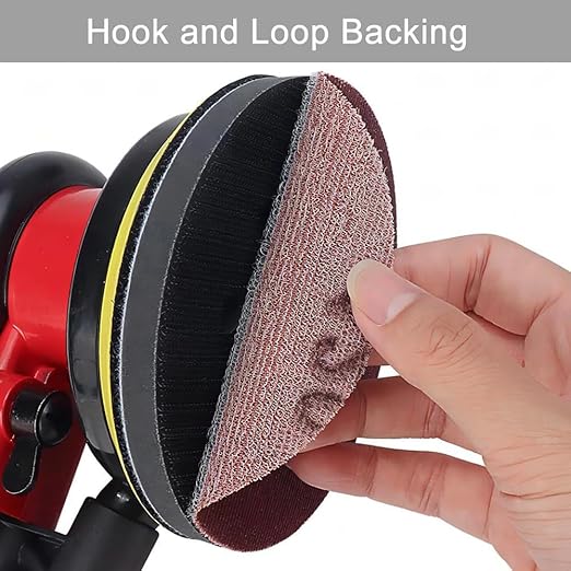 6 Inch 50 Pcs Wet Dry Sanding Discs Hook and Loop, 800 Grit Sandpaper Automotive Wood Metal Polishing & Sanding, Silicon Carbide Sand Paper for Random Orbital Sander (Grit 800)