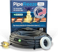 Radiant Solutions Company Intelligent Heat Tape for Water Pipe Freeze Protection - with GlowCap™, Built-in Thermostat, Tape Included, 10-yr Warranty, Heavy-Duty, Self-Regulating, 120V (150 Ft)