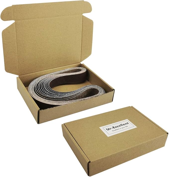 1x30 1 x 30 inch Sanding Belt Pack 1-Inch x 30-Inch,12 Pcs(4 Each of 80 120 150 Grits) Aluminum Oxide for Sander