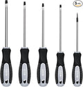 Flat Head Screwdriver Set (5 Pack in the Following Sizes - 1/16", 1/8", 3/16", 1/4", 5/16") Slotted Screwdrivers with Magnetic Tips & Soft Ergonomic Handle - Standard & Precision Flathead Screwdrivers