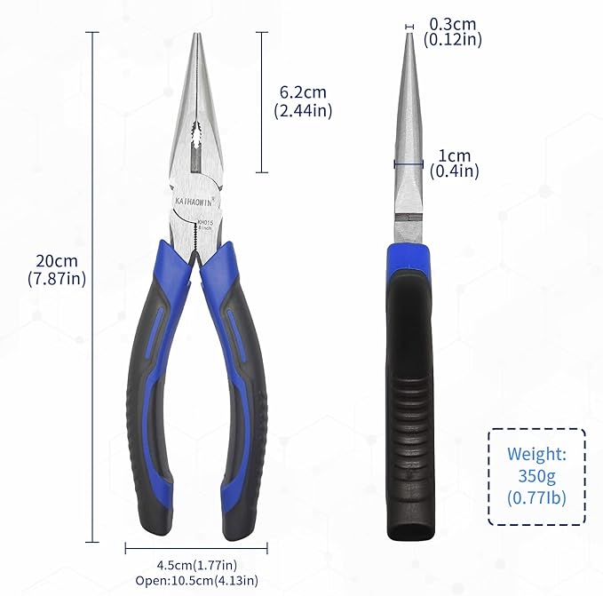 KAIHAOWIN 8 inch Needle Nose Pliers