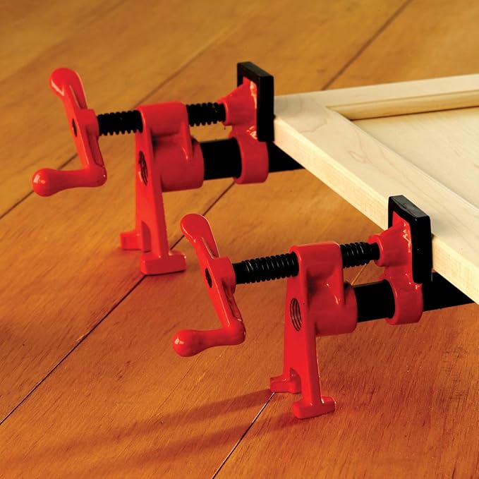 BESSEY BPC-H12, 1/2 In. H Style Pipe Clamps - Incredibly Versatile, Easy To Assemble, Indespensable Workshop Clamp For Woodworking, Carpentry, Home Improvement, and DIY Projects