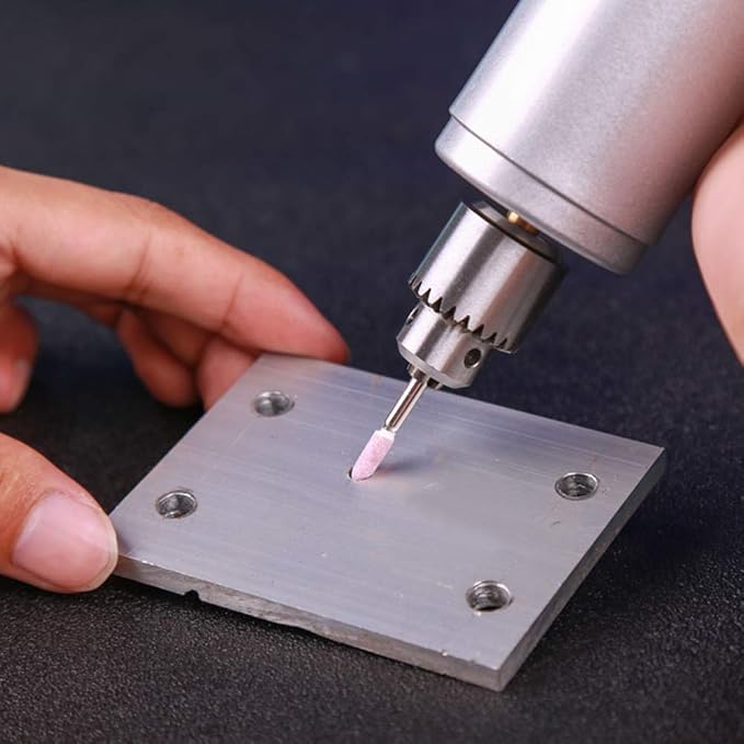 100 pcs Abrasive Stone Points Electric Grinding Dremel Accessories Polishing Grinding Head Wheel Tool Kit for Dremel Rotary Tool (Red)