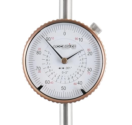 Accusize Industrial Tools 0-2'' by 0.001'' Dial Indicators, P900-S103