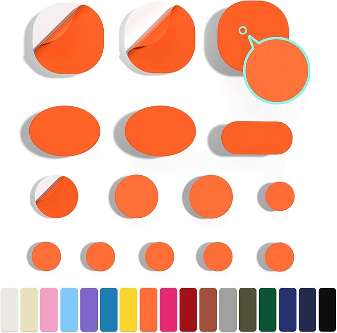 45PCS Nylon Repair Patch Self-Adhesive Pre-Cut Fabric Patch Down Jacket Repair Patches for Puffer Jackets Tenacious Tape Polyester Waterproof Lightweight Tent Repair Patch for Clothes Bag(Orange)