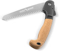 FLORA GUARD 7.7-Inch Folding Hand Saw, Camping/Pruning Saw with Rugged Professional Folding Razor Tooth Sharp Blade Solid Grip (Brown)