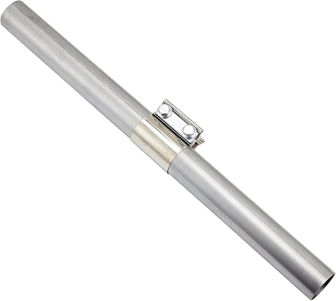 Butt Joint Band Clamps,Exhaust Muffler Clamp Exhaust Pipe Clamps Sleeve Stainless Steel (4, 1.5'')