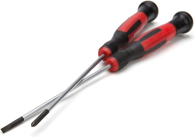 STEELMAN Comfort Grip Screwdriver Set, 15 of the Most Common Phillips, Slotted, and Precision Sizes, Magnetic Tips, 5 Largest Screwdrivers Feature Hex Bolsters