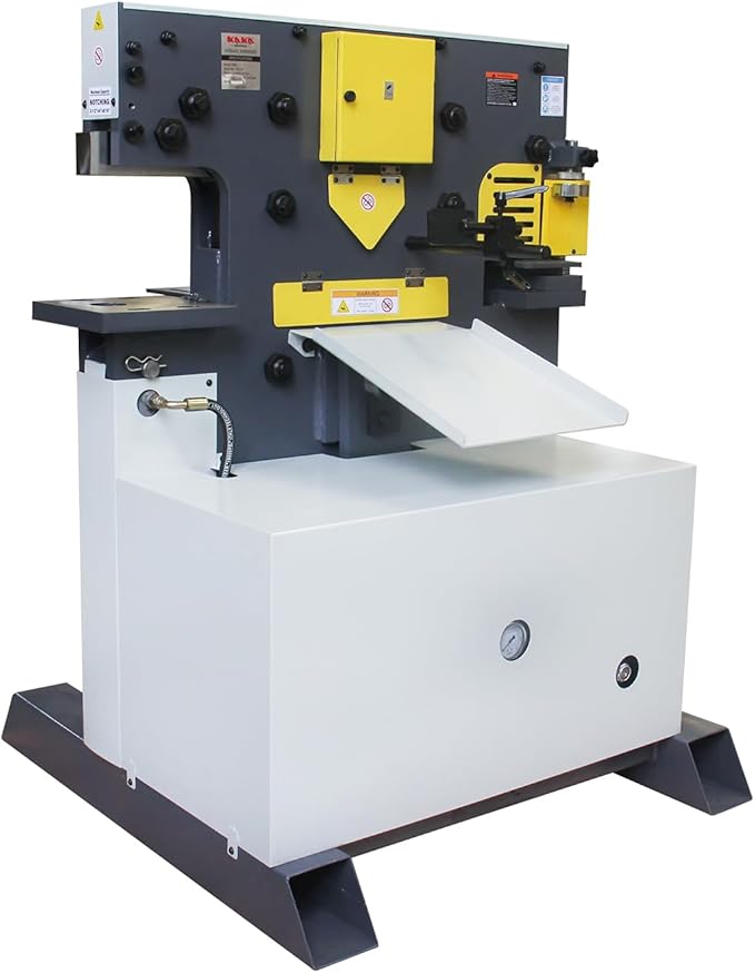 Kaka Industrial 60 Ton multi-function Metal Ironworker M-60 Punch Shear Notcher Brake 220V 3 phase