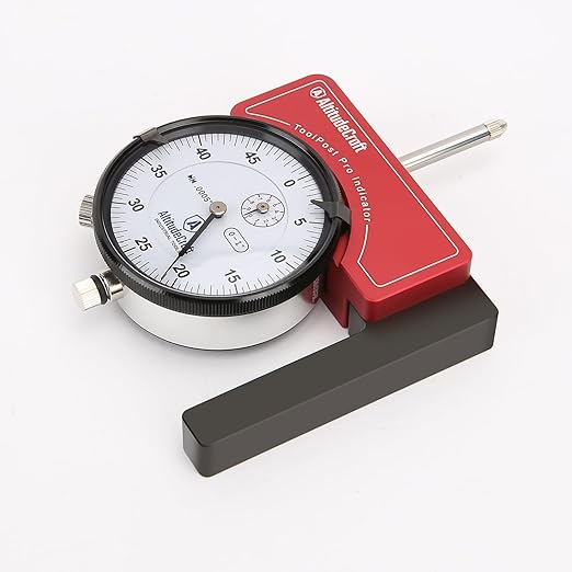 Precision Lathe Tool Post Indicator Holder, Dial Indicator (.0005"), CNC Machining Alignment Tool, for Quick Change Tool Post Systems