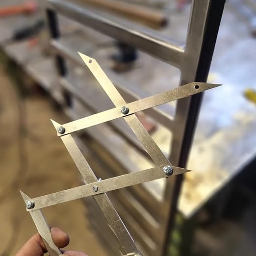 3/7/12 Point Center Finder for Precise Measurements, Woodworking Measuring Tools, Woodworking Center Finder Marking Tool, Wood Working Welding Precise Center Finding (12-Point)