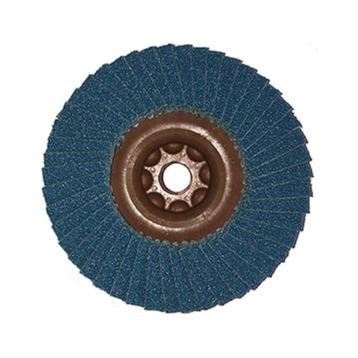 CS Unitec | 93485 | Plantex® Weld-Ex Flap Disc. Multigrain 40/60 grit, 4-1/2" Diameter (Pack of 10). Ideal for Carbon Steel and Stainless Steel. - Made in Germany