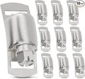 10Pack Hose Clamps Stainless Steel Stronger Fasteners,Metal Screw Worm Clamp Fasteners for DIY Adjustable Large Worm Gear Hose Clamp Kit,Used in Band Pipe Clamps Metal Strapping