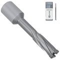 KEENTECH Carbide-Tipped Annular Cutter, 1/2" Diameter x 2" Depth, 3/4" Weldon Shank (2 Flat), High Speed Cutting TCT Mag Drill Bit with Pilot Pin for Harder Material, Stainless Steel, Cast Iron