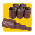 24-Pack Spindle Sanding Sleeves - 60 Grit - 2-Inch Length - Assorted Diameters of 1/2 in, 3/4 in, 1 in, and 1-1/2 inches