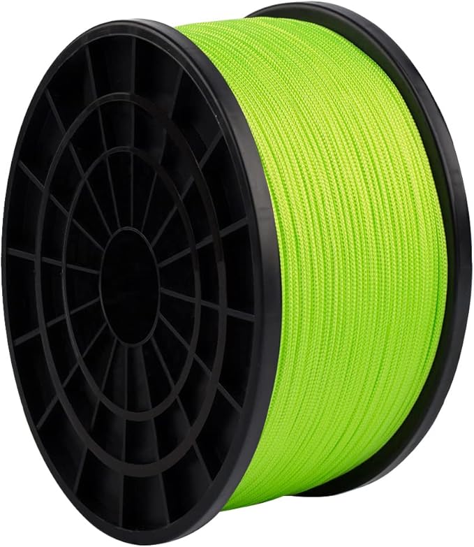 HERCULES Type III Paracord 550 Paracord Rope Parachute Cord, 250' Neon Green for Camping Cord, Survival Rope