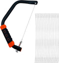 Wire Saw for Woodworking with Diameter 1mm blade & 360° Cutting/Versatile Multi-directional Cutting Hand Tool/With 20 Saw blade Included