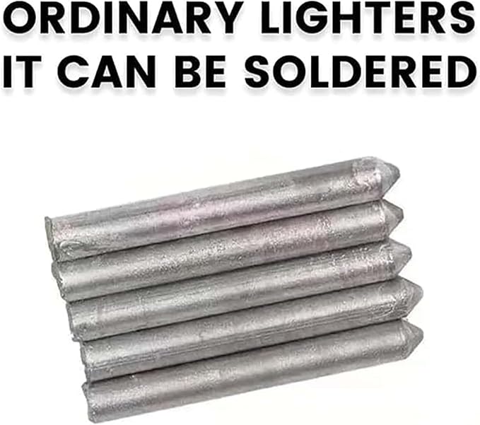 Low Temperature Universal Welding Rod, Metal Universal Low Temperature Easy Melt Welding Rods, Lighter Welding Rod, Easy Welding Rods for Metal Welding, for Aluminum, Iron Etc Metal (12pcs)