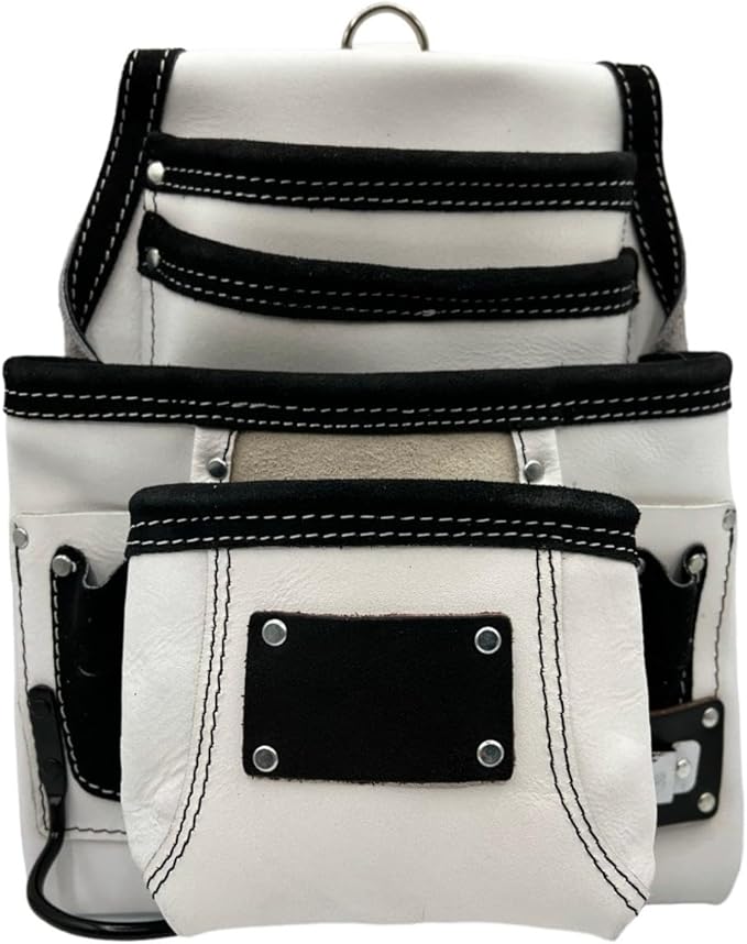 Professional Leather Tool Bag, Top-Grain Leather, Organizer, Protects Tools, Enhances Work Efficiency