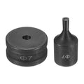 HARFINGTON Hydraulic Hole Punch Die Φ7mm Round Hole 40Cr Steel Electric Punching Kit for CH70 Electric Punching Machine, Black